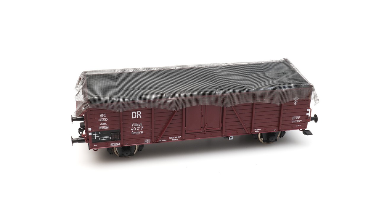 Uitloop - Ladingnet voor goederenwagens 100 x 30 mm, KIT
