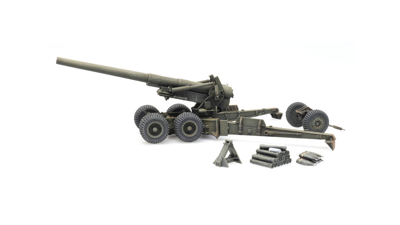 US 155mm Gun M1 ‘Long Tom’ firing mode