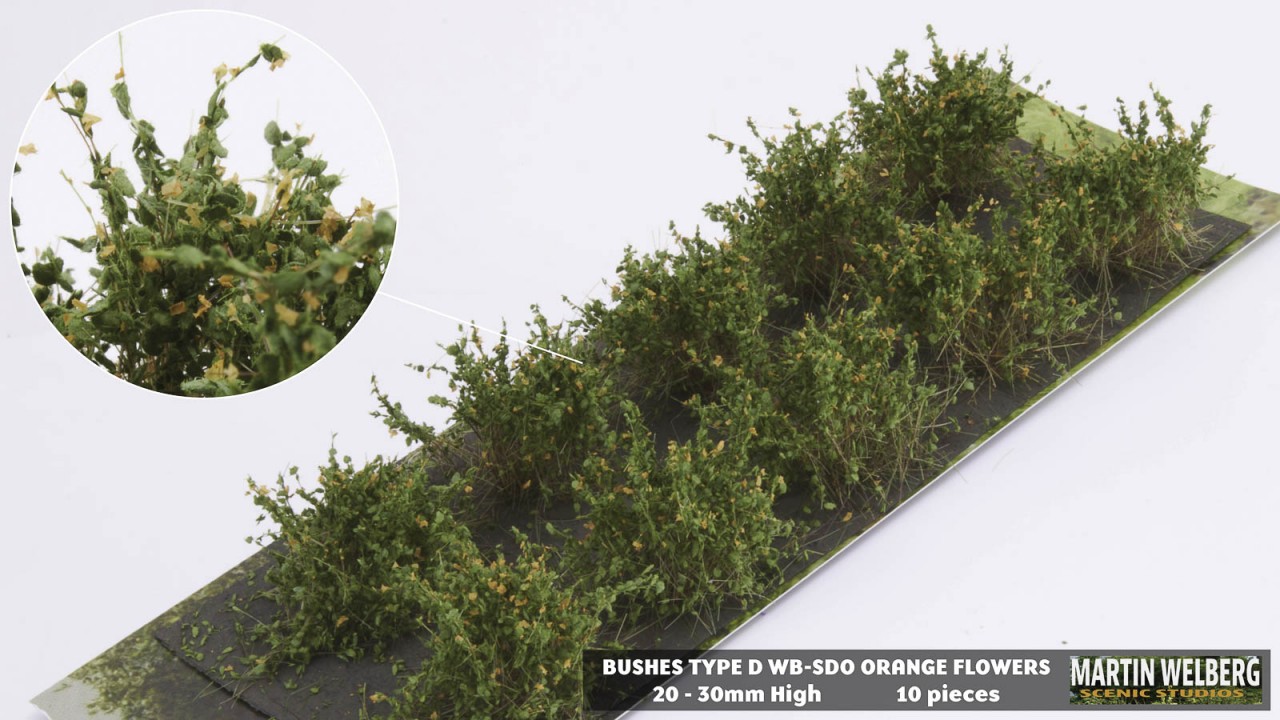 Bushes type D orange – package 10 pcs.