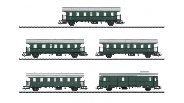 Insider, Donnerbüchsen-Set, 5 Wagen, DB, Ep. IIIa