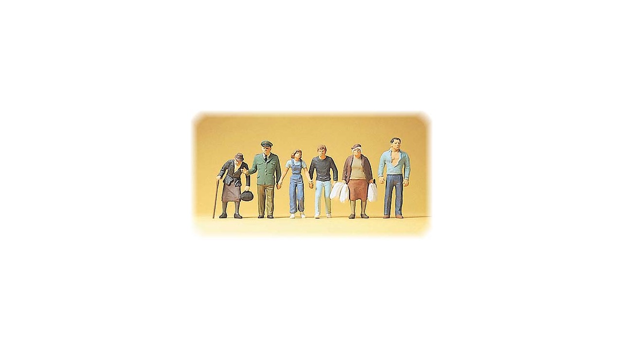 Passanten en politie-agent