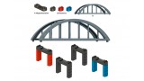 Set bouwstenen viaductspoorwegbrug