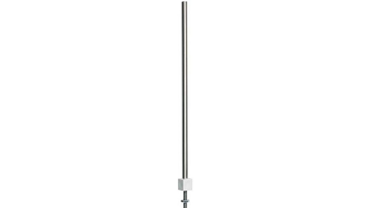 H-Profil-Mast aus Neusilber, 130 mm