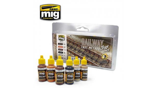 RAILWAY FAST METHOD PAINT SET - Uitloop