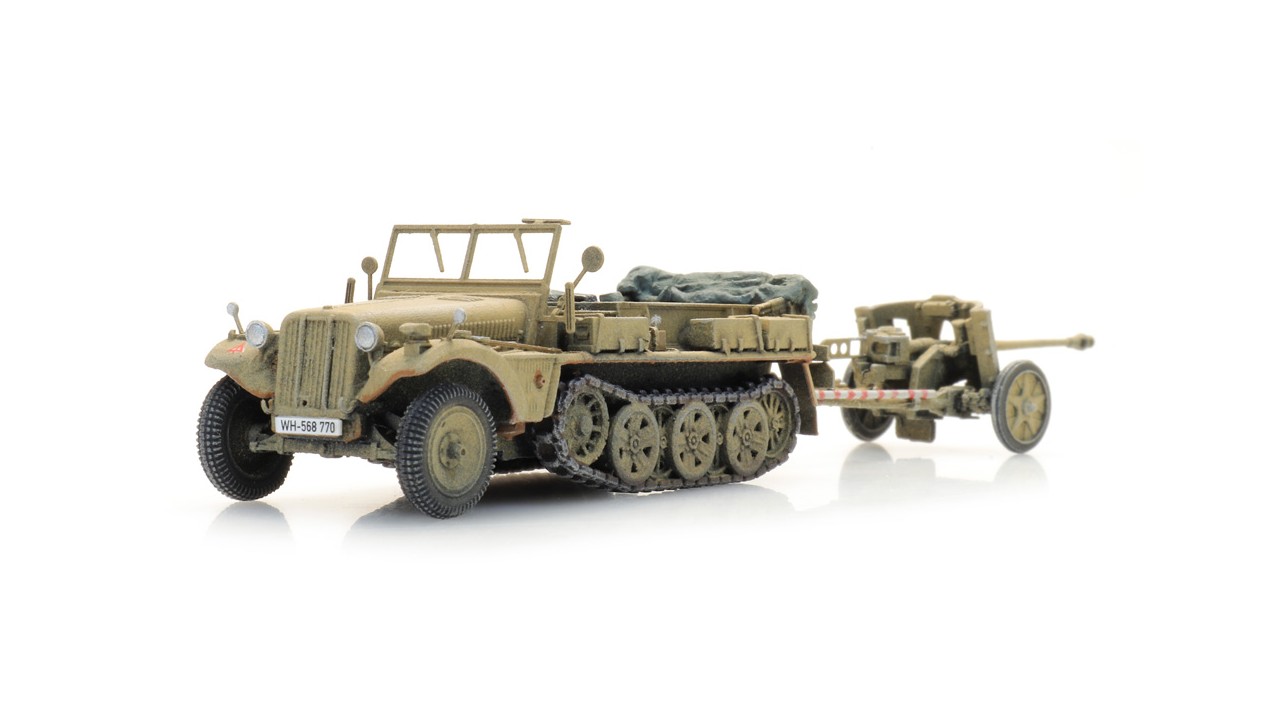 WM Sd.Kfz. 10 + PAK 38, Afrika