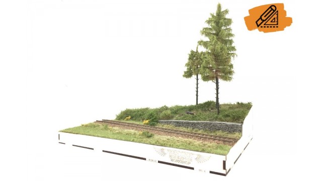 Bosgrond & spoor diorama