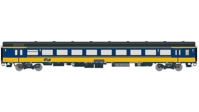 NS ICRm Garnitur 4 Reisezugwagen A (Neue farbe Gelb / Blau) 