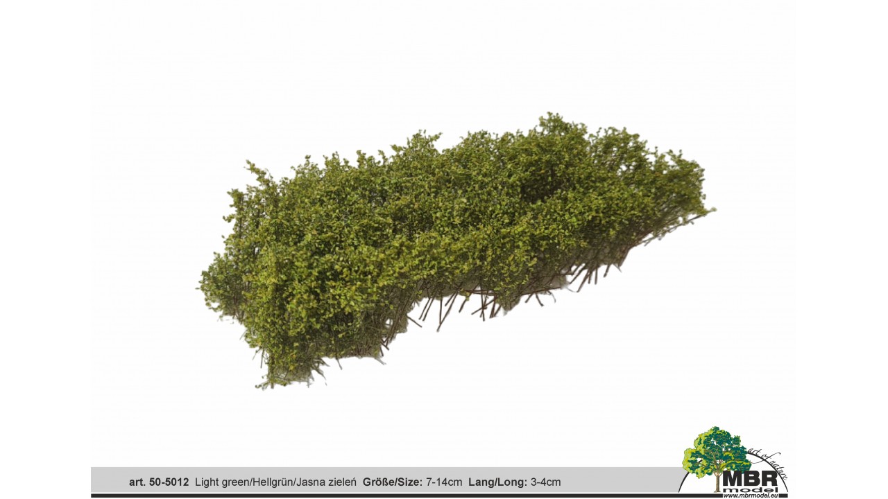 Struikgewas lichtgroen, lengte 3-4cm, 7x14cm