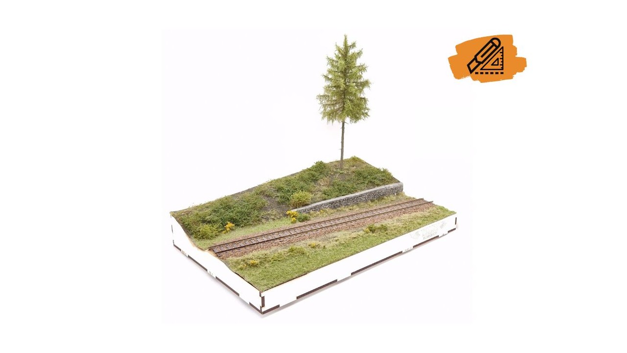 Bosgrond & spoor diorama
