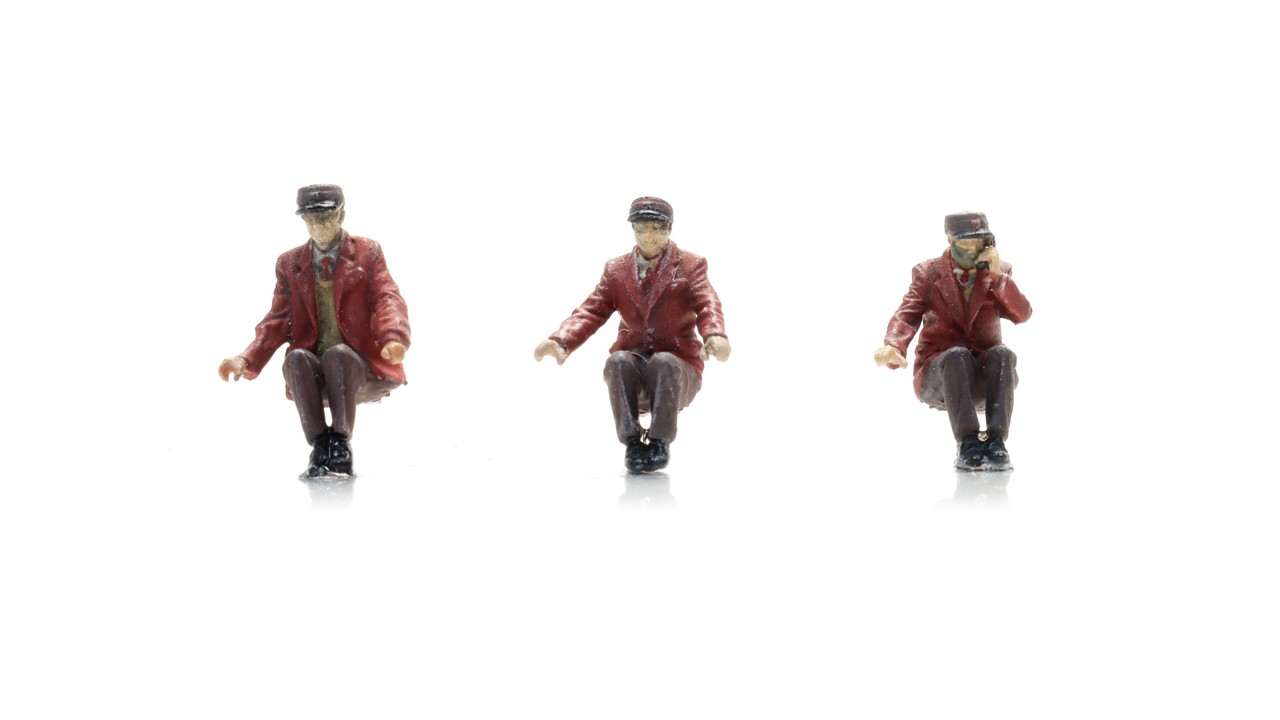 NS machinisten in trein (3x)