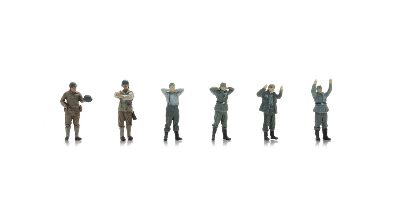 WM Krijgsgevangen met Amerikaanse soldaten (6x)