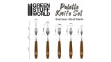 Palette knife tools, 5 pcs