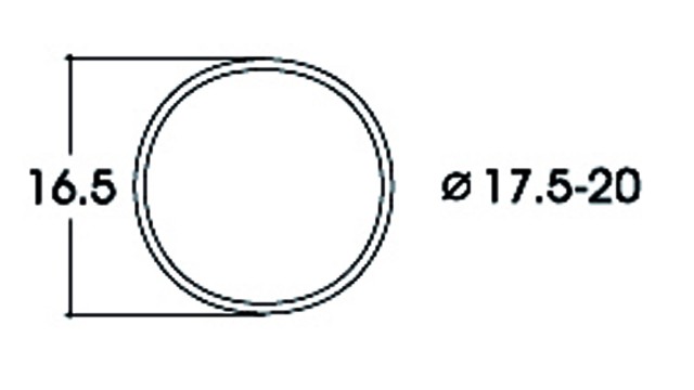 Slipband 17,5 - 20mm