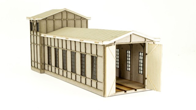 Locomotievenloods met waterbezorging