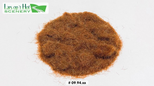 Grasvezels - bruin, 4mm, 50 gram