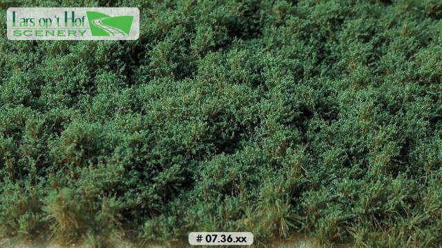 Struiken donkergroen - laag, 15 x 21 cm
