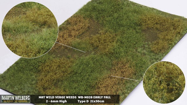 Wild Verge Weeds type D early fall – mat 30*21 cm