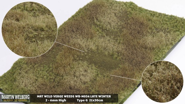 Wild Verge Weeds Winter 2 type G – mat 30*21 cm