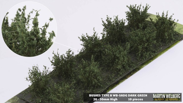 Bushes type A dark green – package 10 pcs.