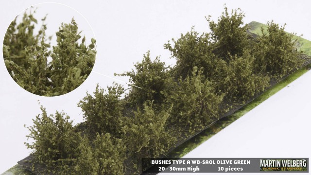 Bushes type A olive green – package 10 pcs.
