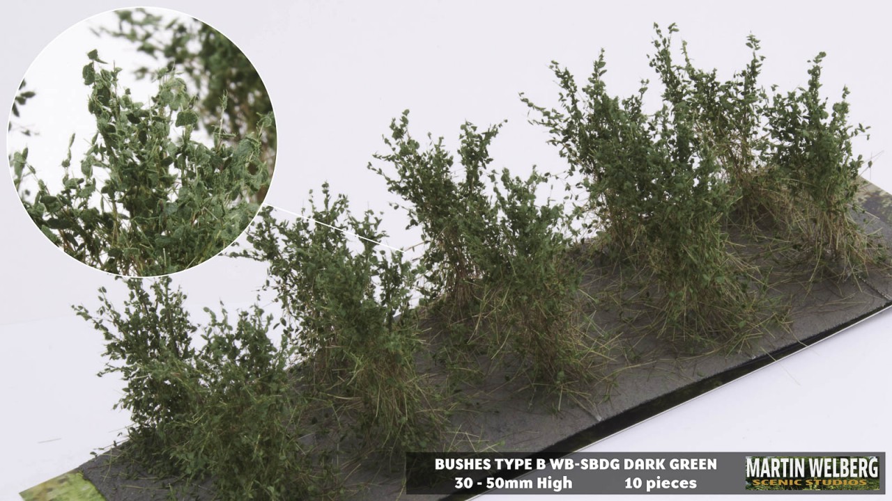 Bushes type B dark green – package 10 pcs.