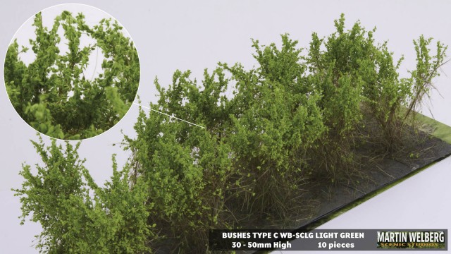 Bushes type C light green – package 10 pcs.