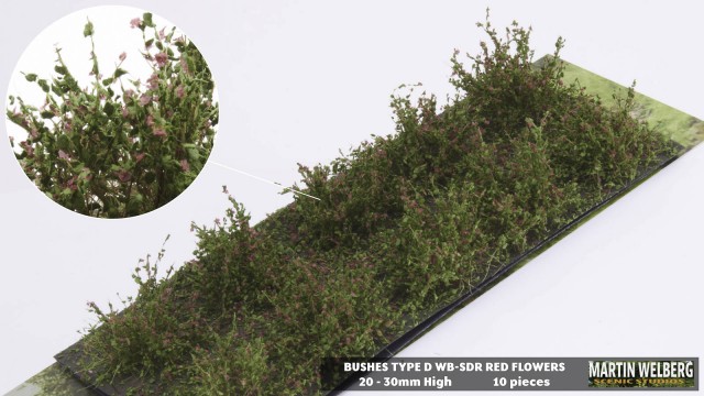 Bushes type D red – package 10 pcs.
