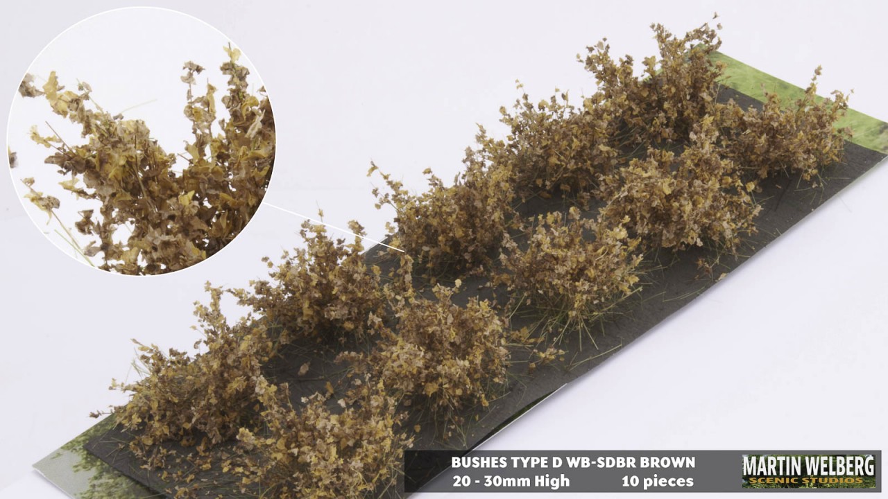 Bushes type D brown – package 10 pcs.