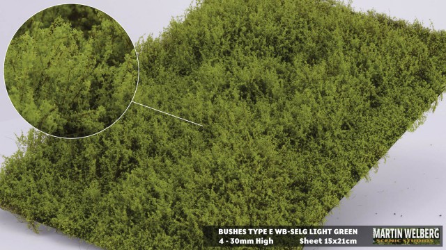 Bushes type E Light Green High – package 21x15