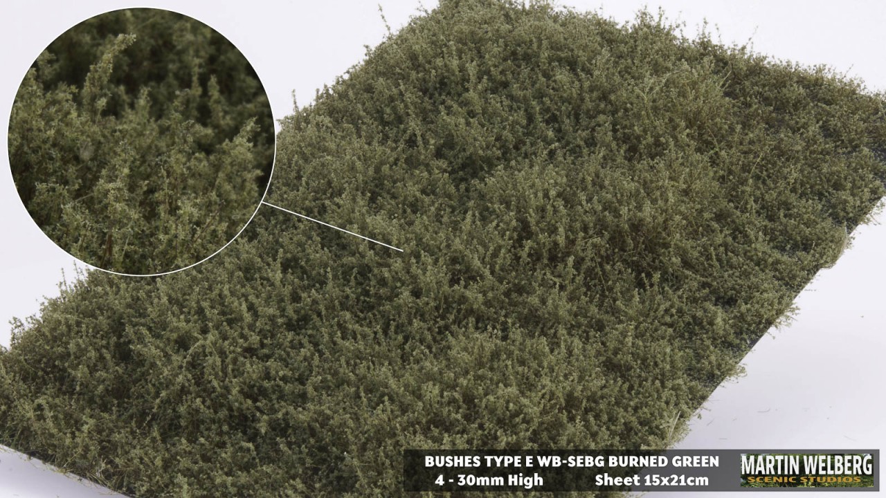 Bushes type E Burned Green – package 21x15