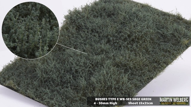 Bushes type E Sage Green – package 21x15