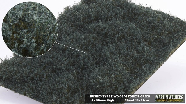 Bushes type E Forest Green – package 21x15