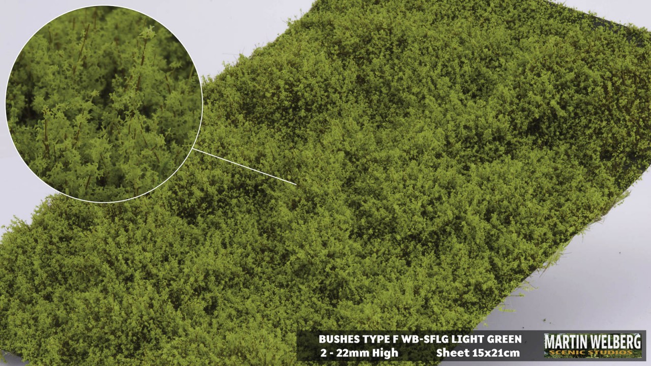 Bushes type F Light Green – package 21x15