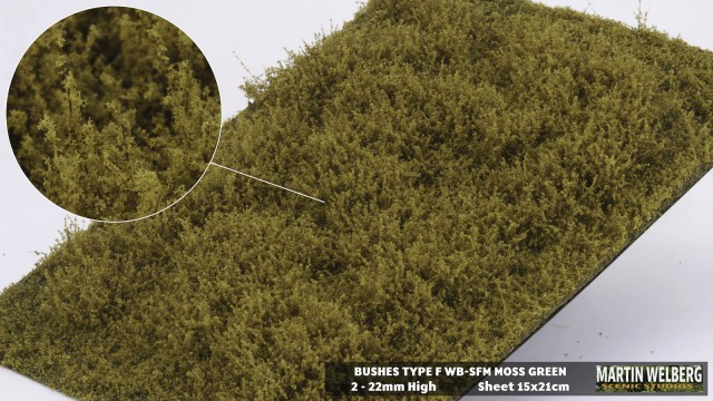 Bushes type F Moss Green – package 21x15