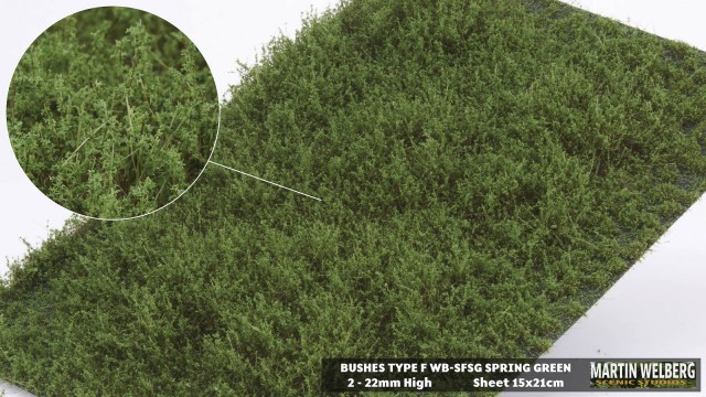Bushes type F Spring Green – package 21x15