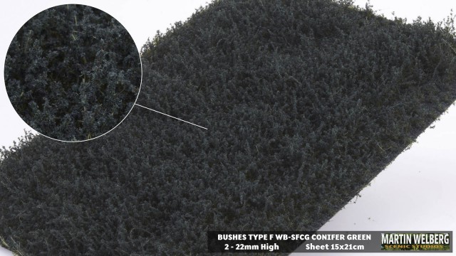 Bushes type F Conifer Green – package 21x15