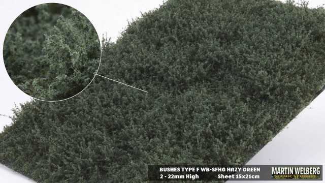 Bushes type F Hazy Green – package 21x15