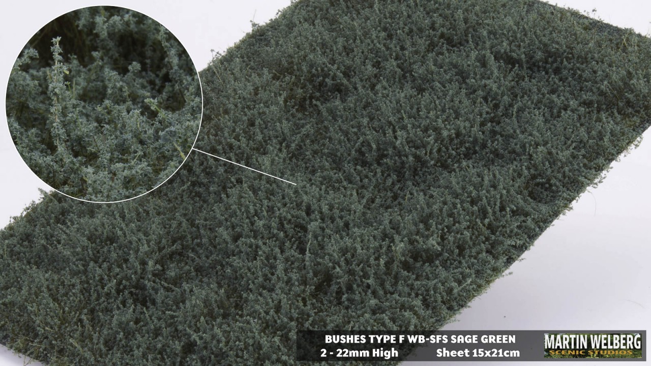 Bushes type F Sage Green – package 21x15