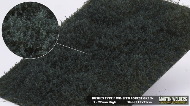 Bushes type F Forest Green – package 21x15