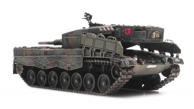 BRD Leopard 2A4 Fleckentarnung Eisenbahntransport
