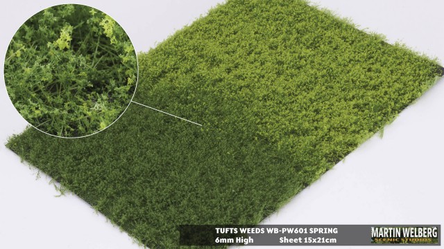 Tufts weeds 6mm spring –  package 15x21