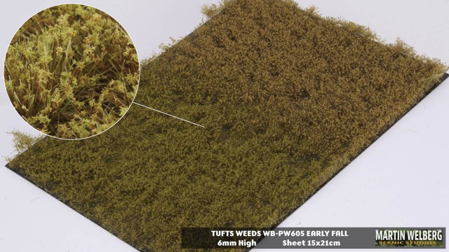 Tufts weeds 6mm golden summer –  package 15x21
