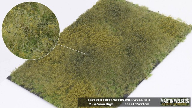 Gelaagde pollen with Gras Herfst - 15x21cm